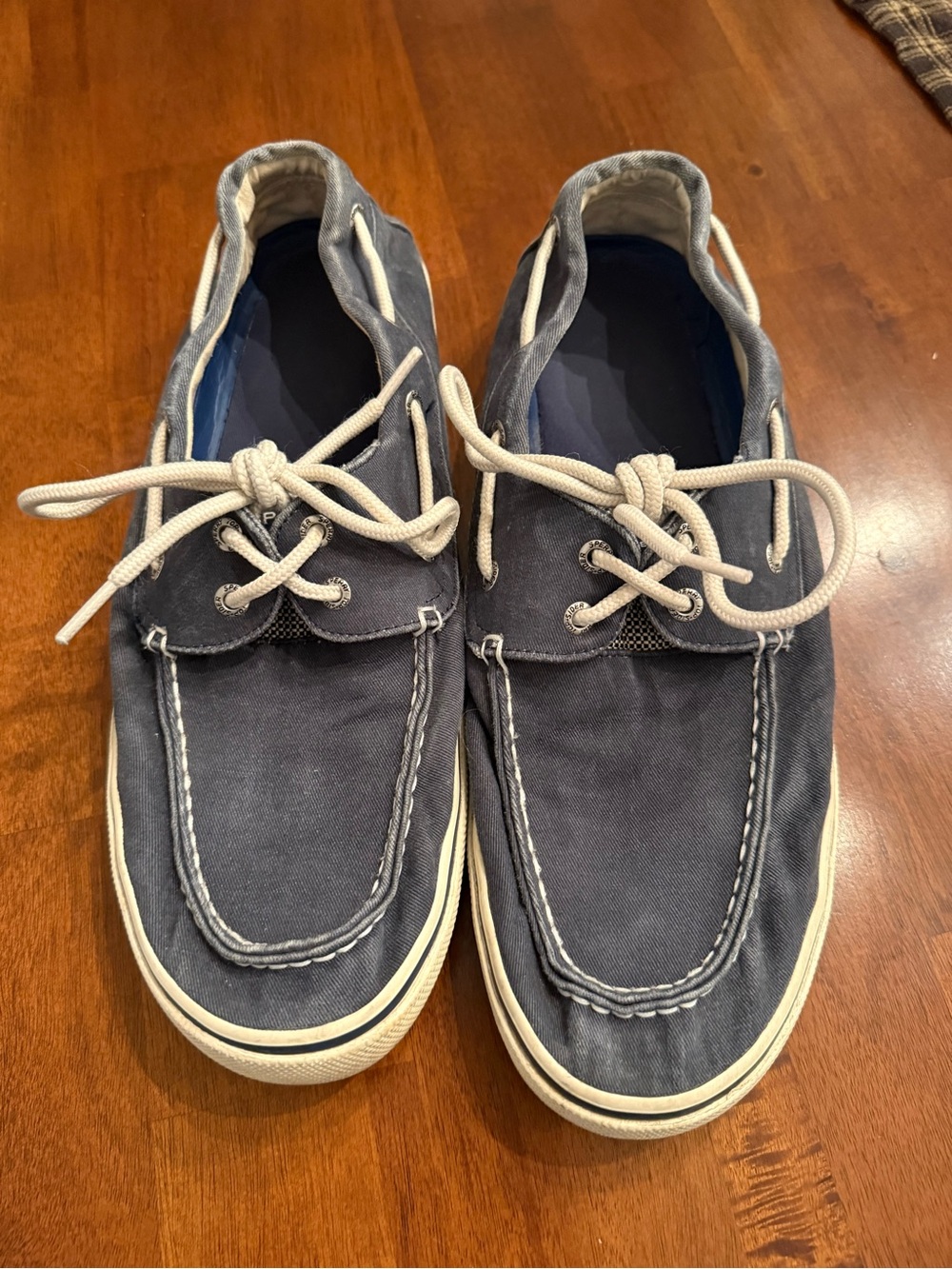 Classic Men's Navy Canvas Boat Shoes by Sperry Topsiders